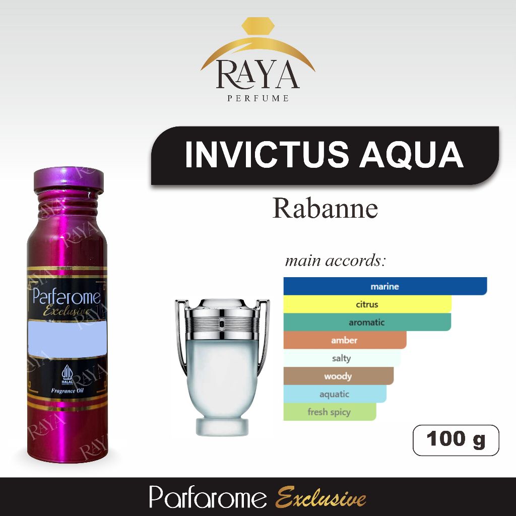 Invictus Aqua bibit parfum Parfarome Exclusive 100 gr