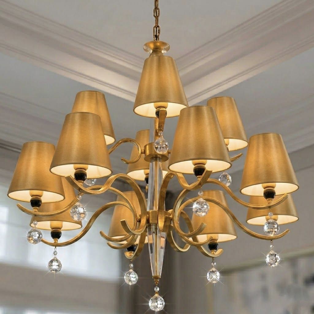 Topi Lampu kristal Topi Kap Lampu gantung Kap Lampu Kristal Topi Kap lampu fitting jepit