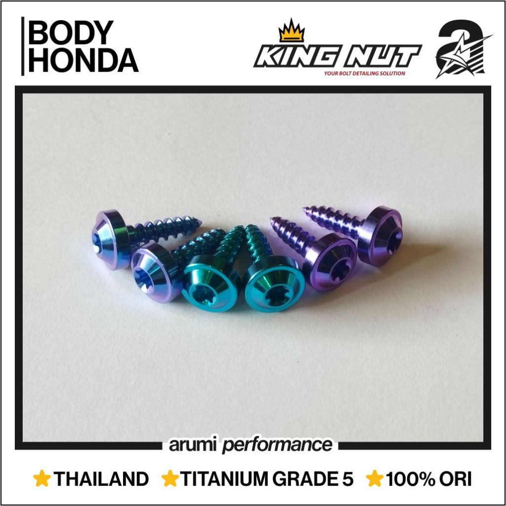 Baut Body Honda Titanium King Nut Original Thailand