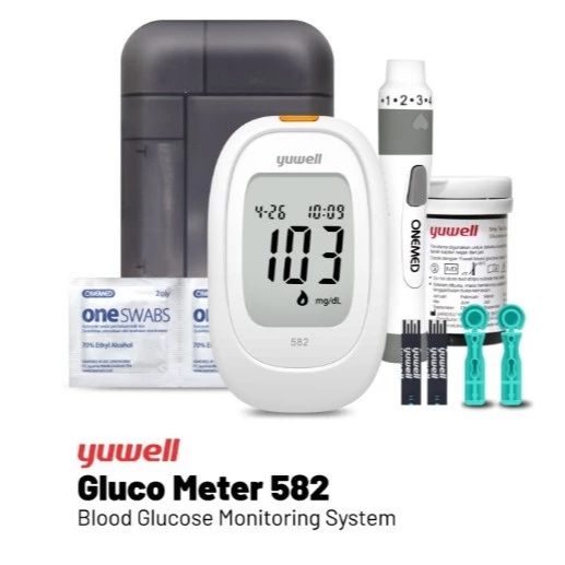 Yuwell 582 Alat Tes Gula Darah Digital Blood Glucose Meter