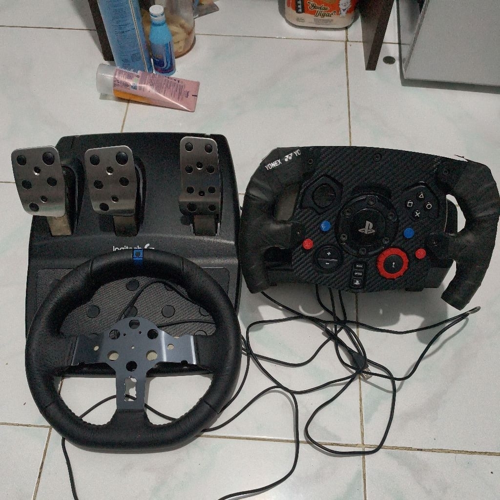 Dijual Logitech G29 dengan steering wheel DIY