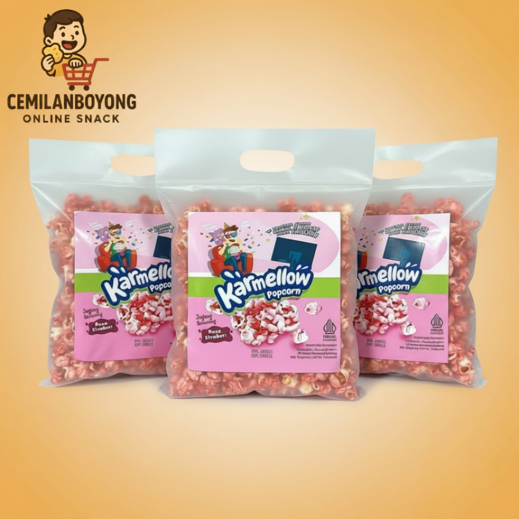 Karmellow Popcorn | Popcorn Premium 3 Rasa - Tersedia 175g & 500g