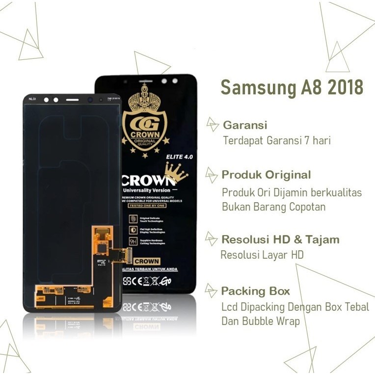 COD  LCD TOUCHSCREEN SAMSUNG A8 2018 / A530 ORIGINAL FULLSET COMPLETE / LCD SAMSUNG A8 2018 / LCD SA