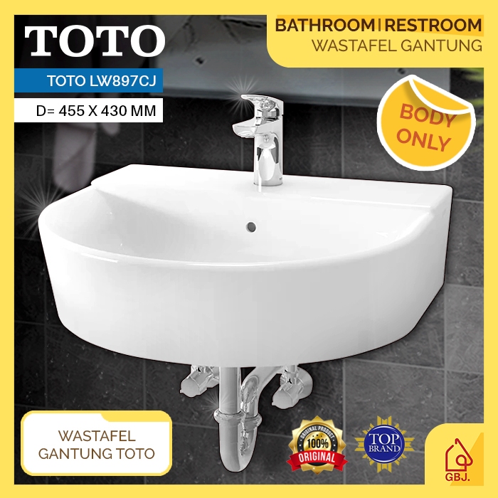 WASTAFEL GANTUNG BULAT TOTO LW897CJ (BODY ONLY) / WASHTAFEL GANTUNG TOTO LW 897