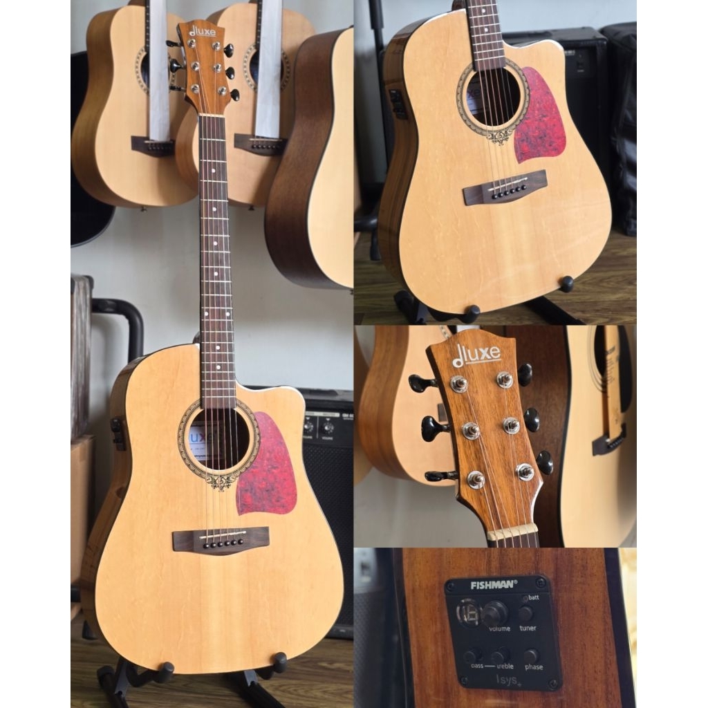 Gitar Dluxe DW 110 G Akustik Elektrik - Gitar Dluxe DW110G Akustik Elektrik - Gitar Dluxe DW 110 G