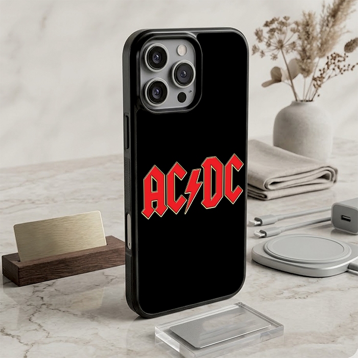 Case Hybrid Cover Casing iPhone 17 16e 15 14 13 12 11 Air Mini Plus Pro Max BC353 Band Rock AC DC