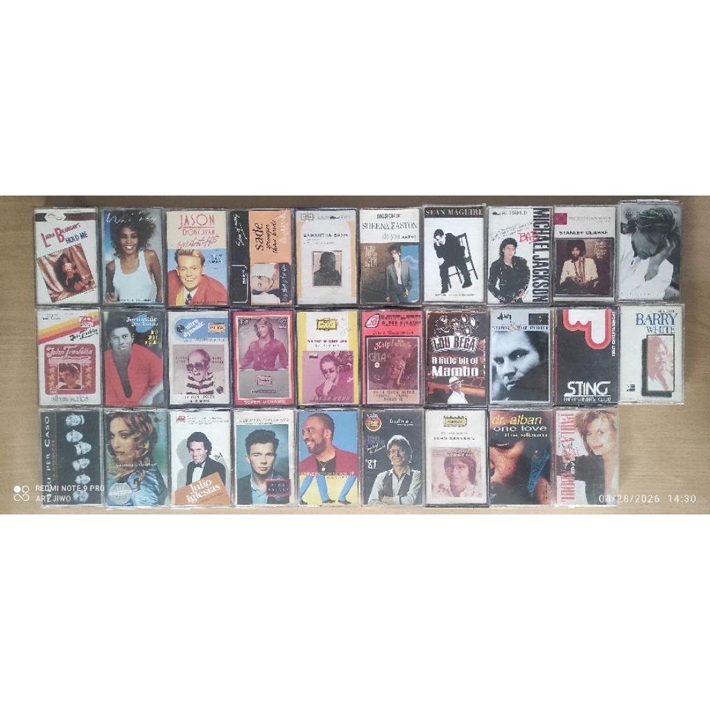 Kaset Pita Musik Barat Jadul