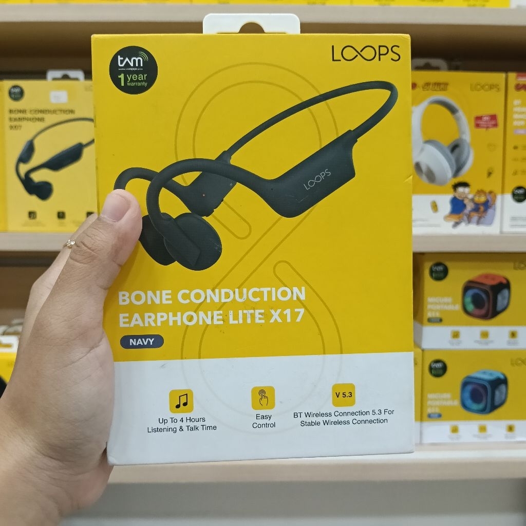 LOOPS BONE CONDUCTION EARPHONE LITE X17 SECOND BEKAS ORIGINAL