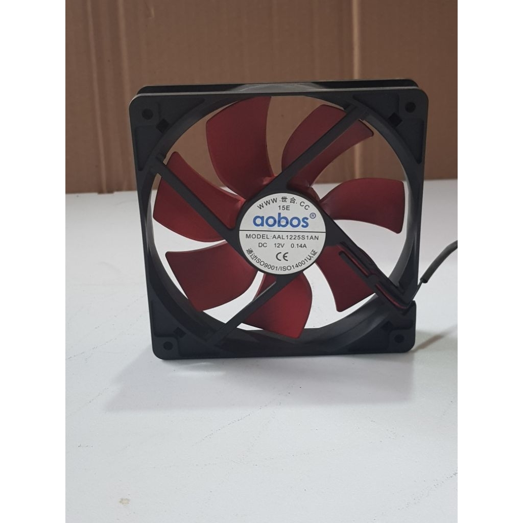 Fan kipas Aobos DC 12V-0,14A 12x12cm 2pin