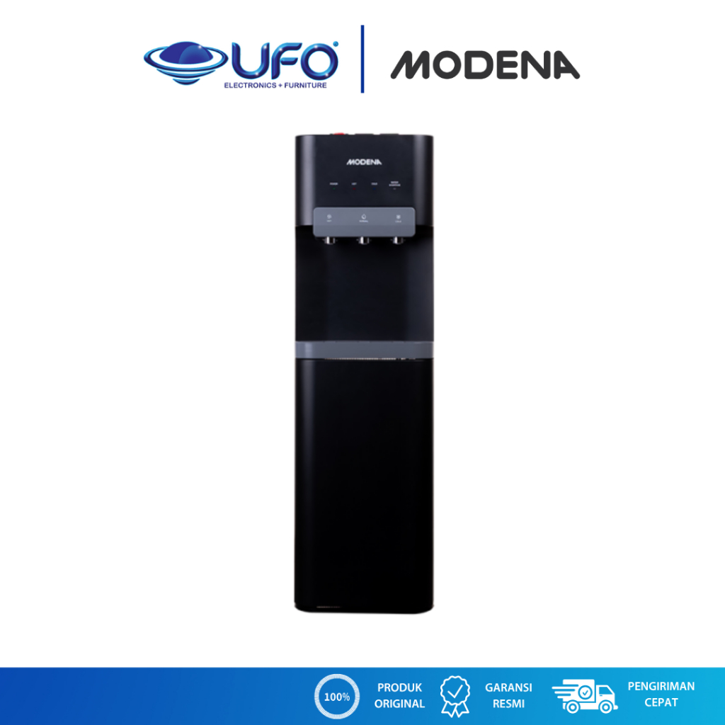 MODENA Dispenser Air DD1314BABK Galon Bawah Low Watt 3 Pilihan Suhu
