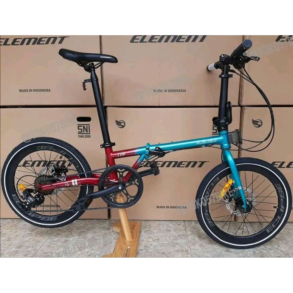 ELEMENT CLIP 20 INCH 8 SPEED SHIMANO TOURNEY Seli Sepeda Lipat Folding Bike