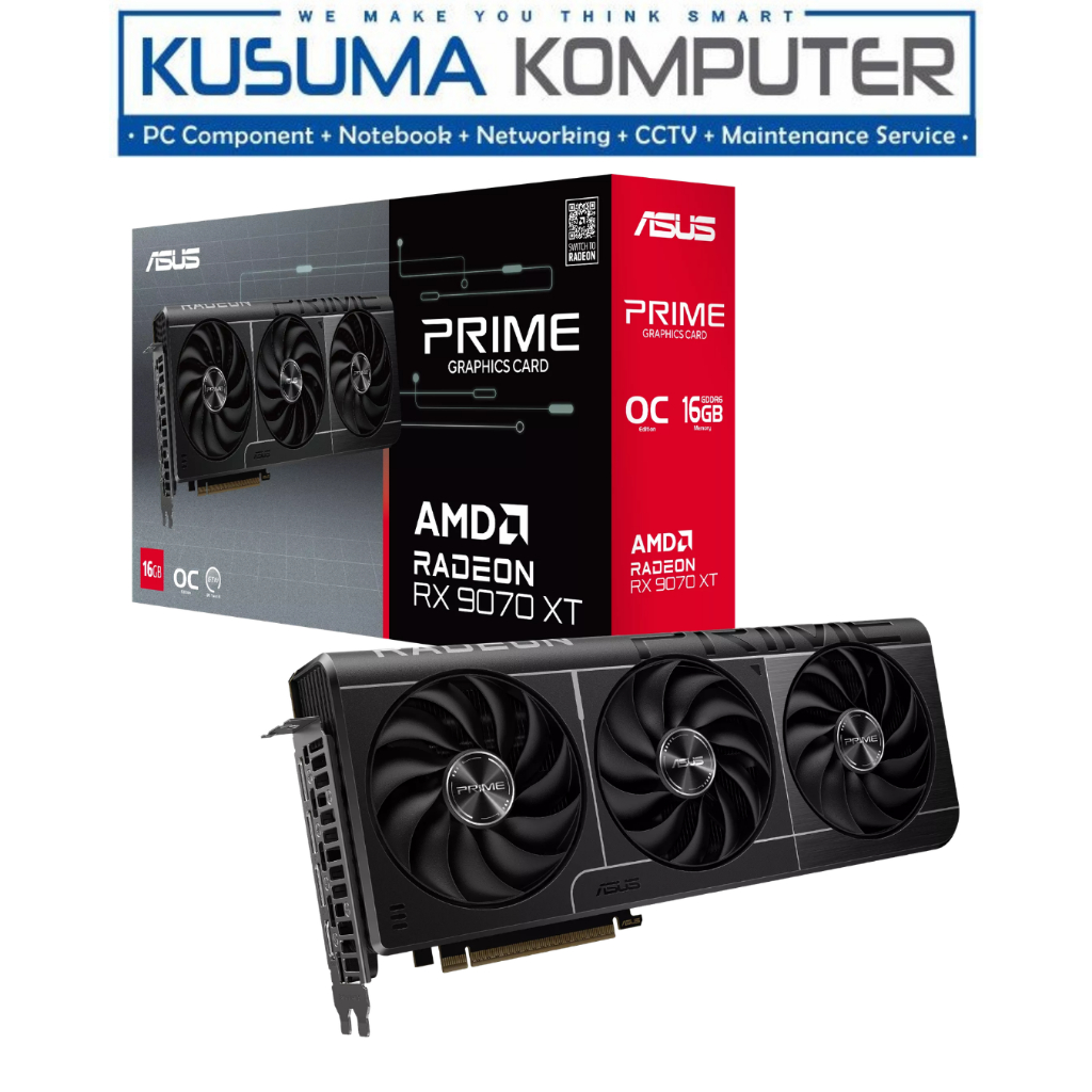 ASUS Prime Radeon RX 9070 XT RX9070XT OC Edition 16GB GDDR6