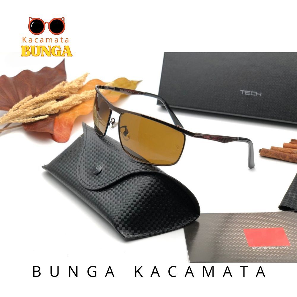 KACAMATA HITAM RB 3462 TERBARU LENSA KACA ANTISILAU ANTIRADIASI OUTDOOR INDOOR BERSEPEDA BERKENDARA 