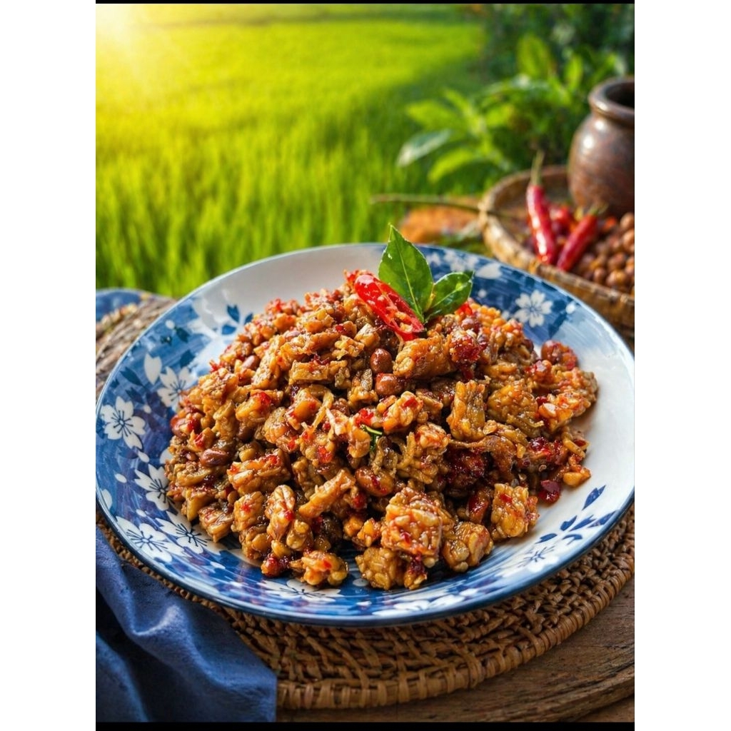 Kering tempe, kacang, teri, pedas maniis dan gurih