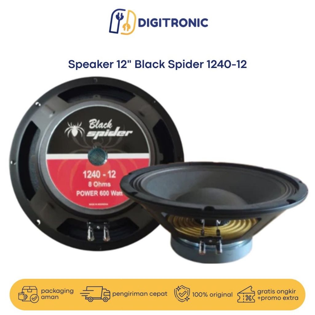 Speaker 12 Inch Black Spider 1240-12