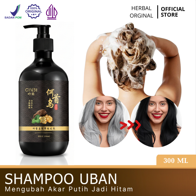 Sampo Herbal Ginseng untuk Rambut Rontok dan Uban - Perawatan Alami