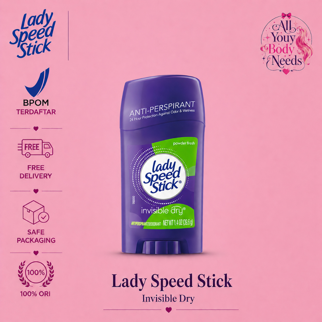 Lady Speed Stick Deodoran Anti-Perspirant Invisible Dry Wild Freesia Orchard Blossom 45 Gr Deodorant Anti Perspirant Deodorant Tahan Lama Perlindungan 48 jam