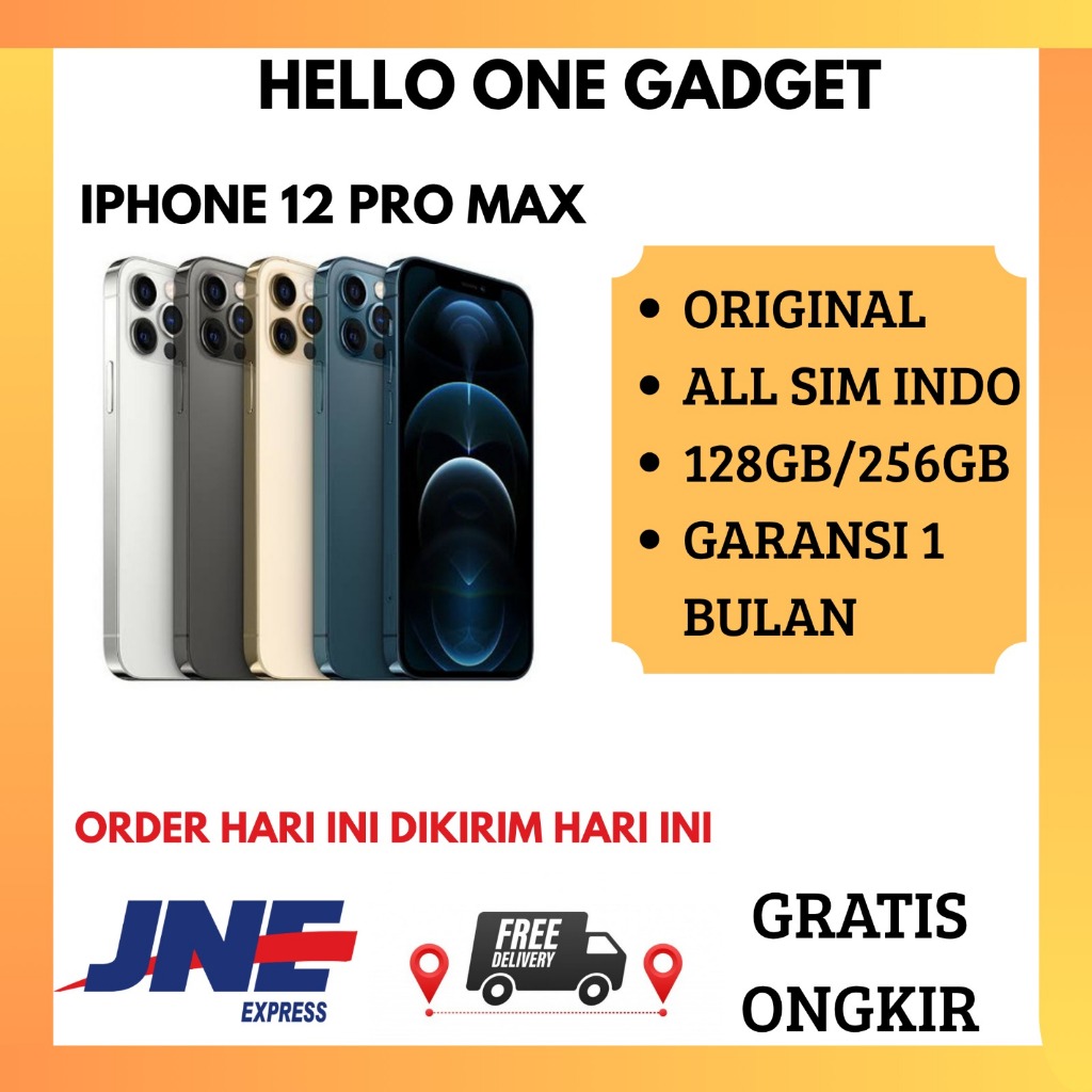 IPHONE 12 PRO & 12 PRO MAX 128GB/256GB Mulus Fullset Bergaransi