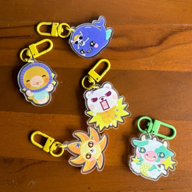 Ganci Gantungan Kunci Keychain ONE PIECE Akrilik Thousand Sunny Laboon Beppo Mermoo Kungfu Dugong