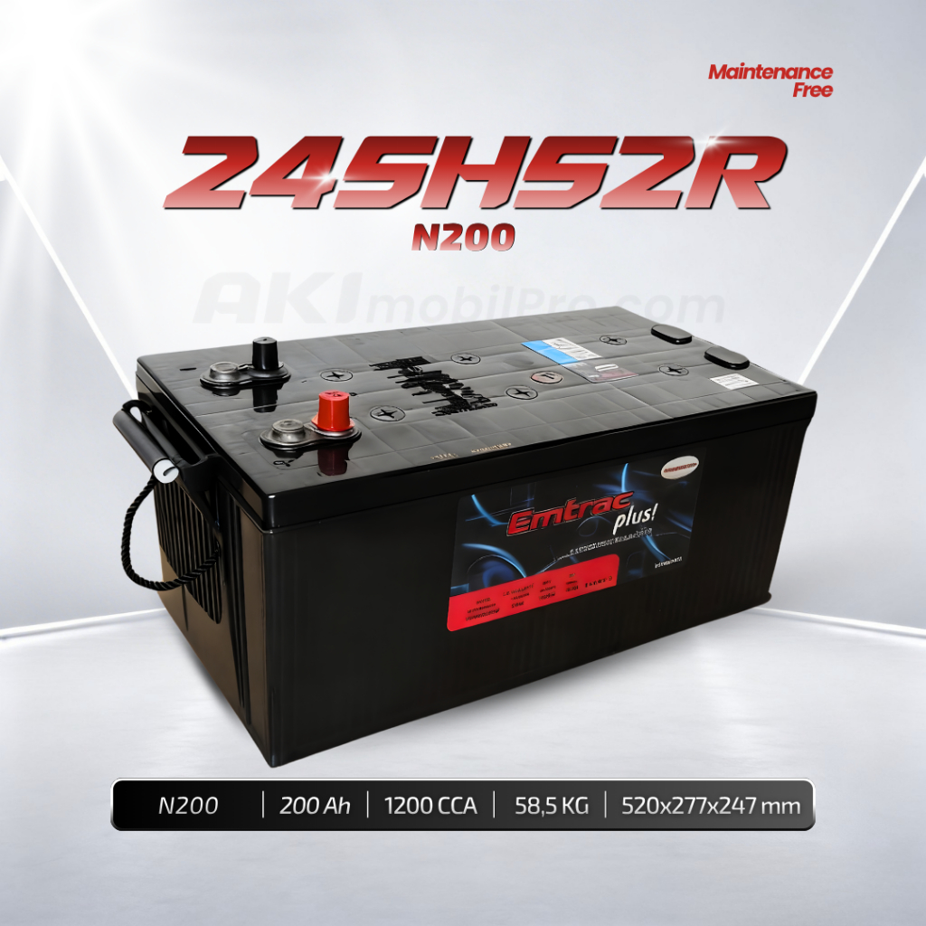 AKI KERING EMTRAC PLUS MF N200 (245H52R) GARANSI