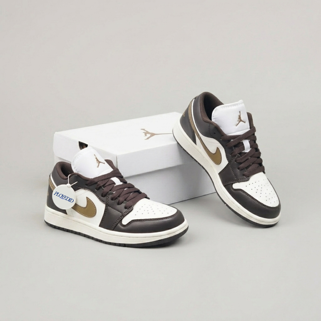 Nike Air Jordan 1 Low Shadow Brown Mocha Swoosh