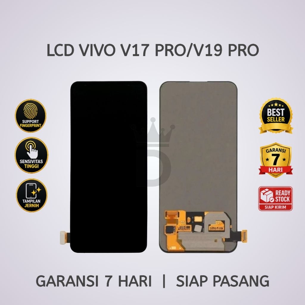 LCD TOUCHSCREEN OLED FINGERPRINT VIVO V17 PRO/V19 PRO FULLSET