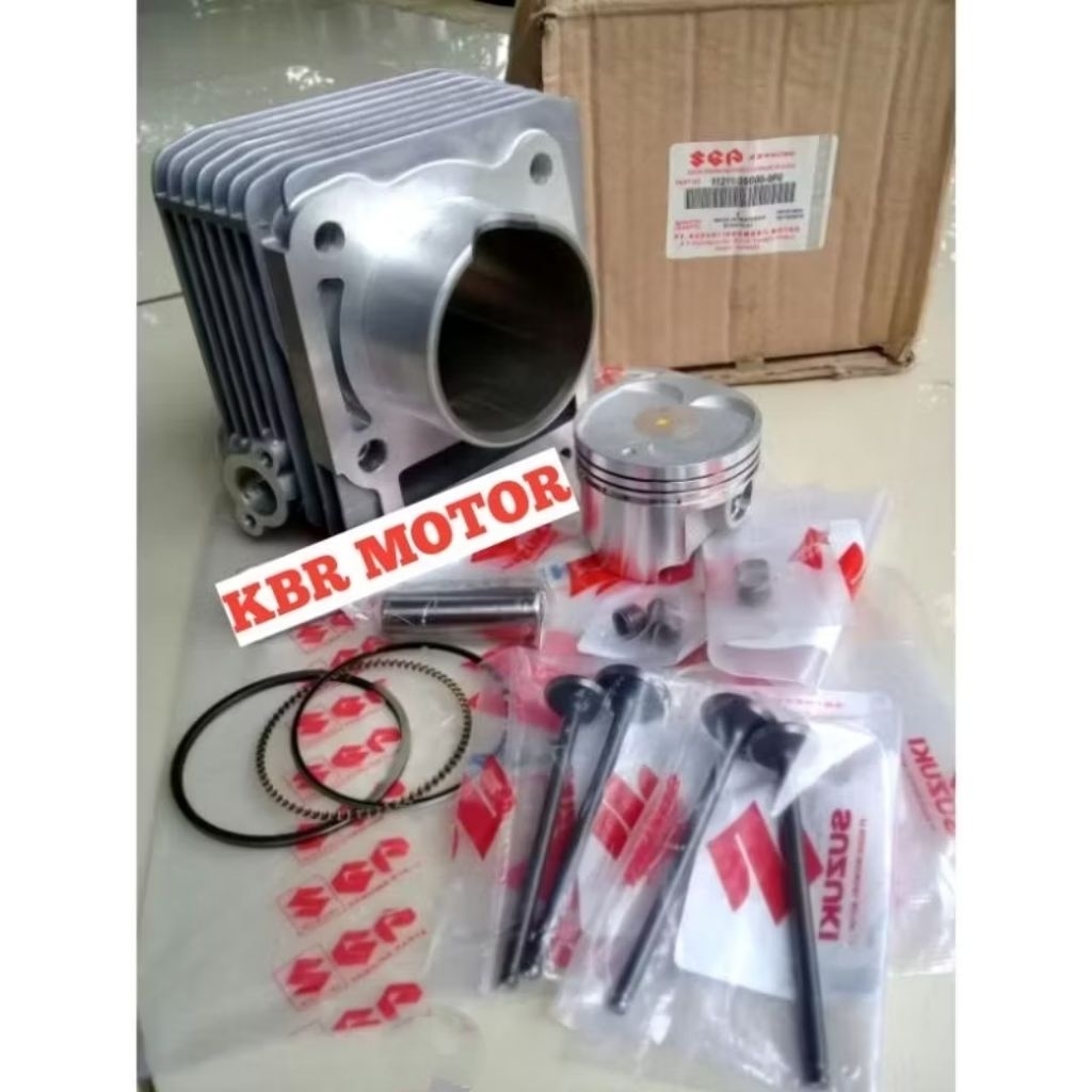 paket blok seher satria fu 150 karbu satria fu 150+klep set+sil klep satria fu 150