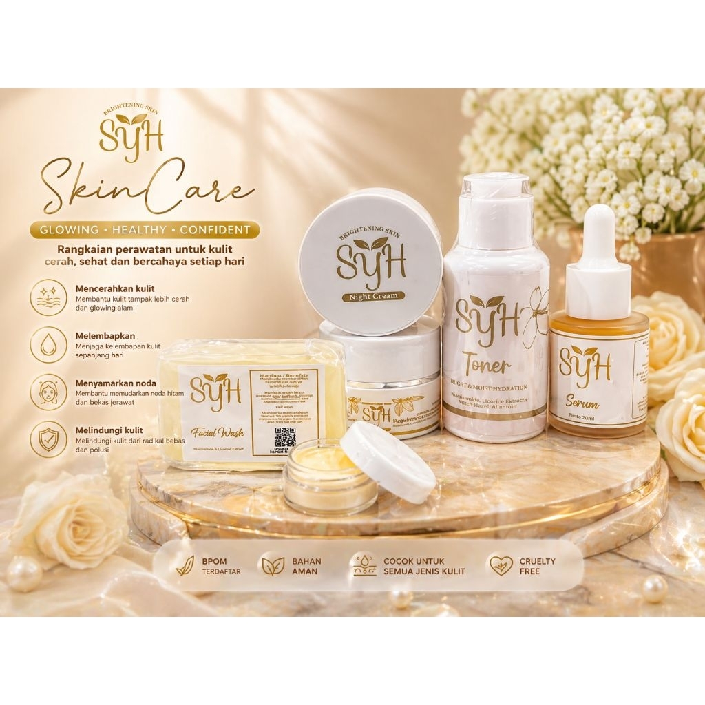 SYH SKIN PAKET LENGKAP / SYR GLOWING/CREAM FLEK