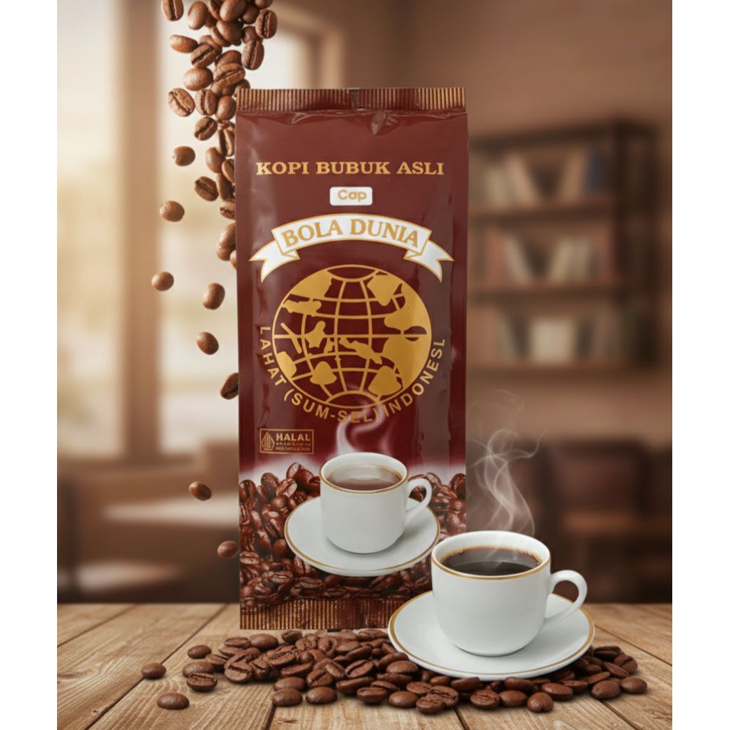 Kopi bola dunia Lahat/kopi Lahat asli/kopi Lahat bubuk 500gr