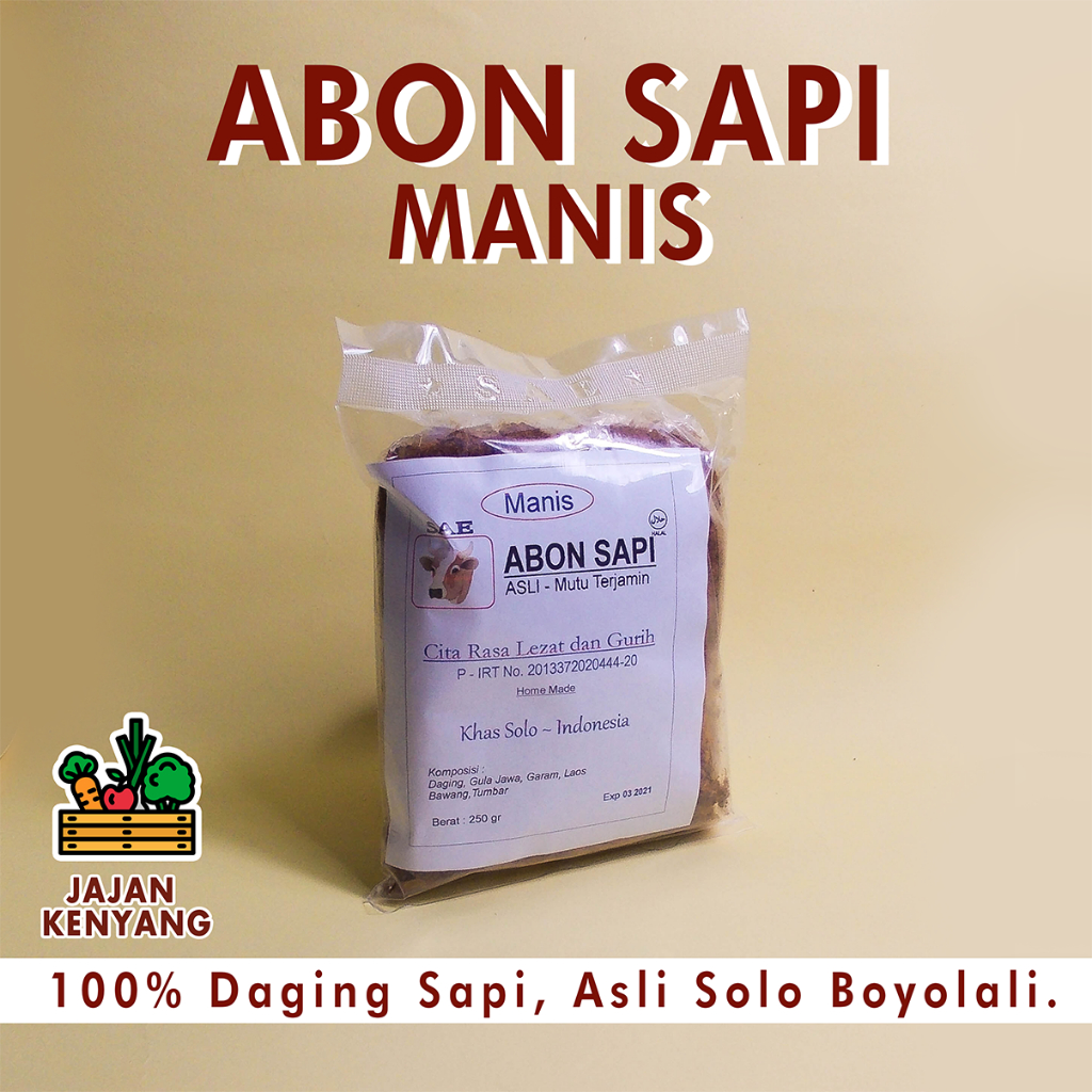 Abon Sapi Manis Sae Sae Solo 250 gram