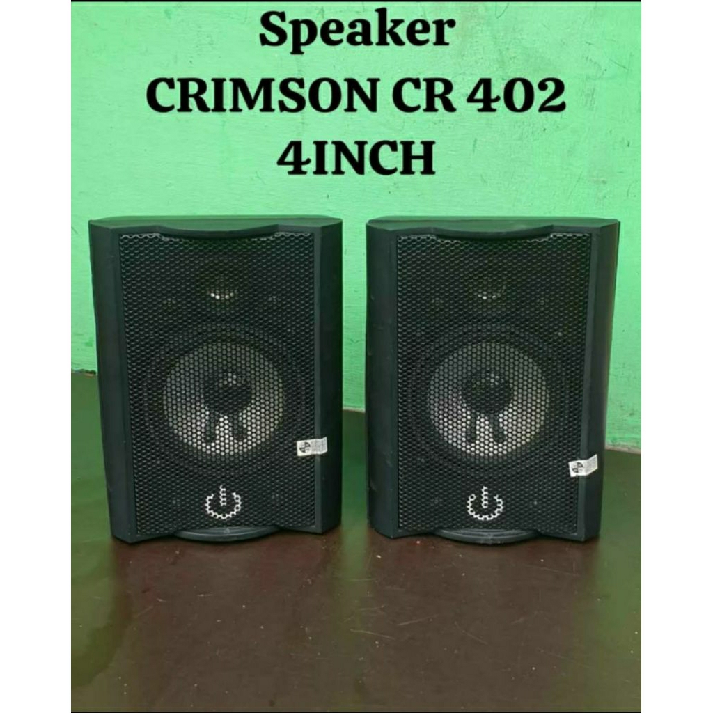sepasang speaker CRIMSON CR 402 4 inch bekas