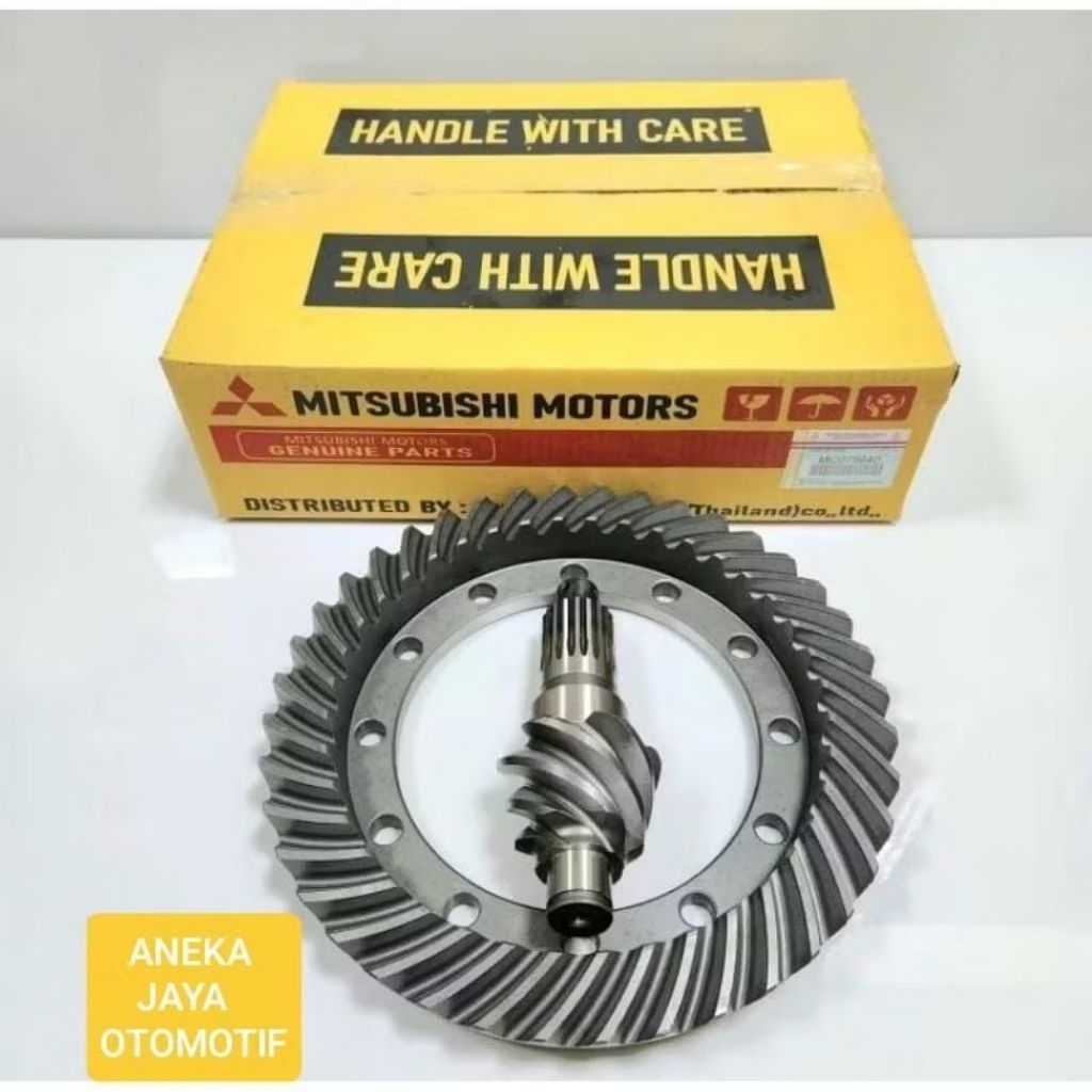 GEAR SET GIGI GARDAN CROWN WHEEL PINION MITSUBISHI CANTER PS125 TURBO 6 X 40 ORI OEM