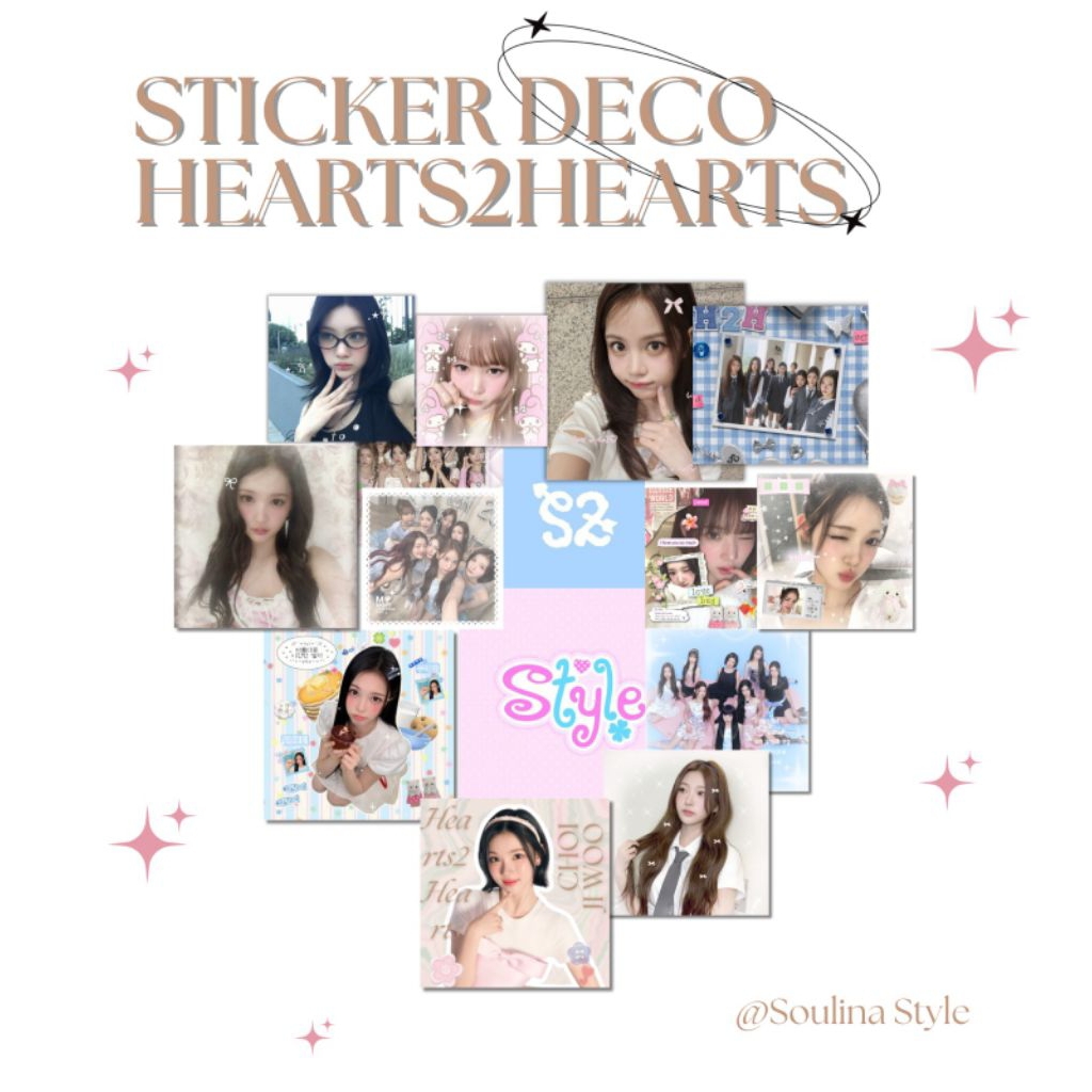 30 Pcs Sticker Hearts2Hearts|Stiker H2H|Stiker Deco Hearts2Hearts|sticker deco kpop