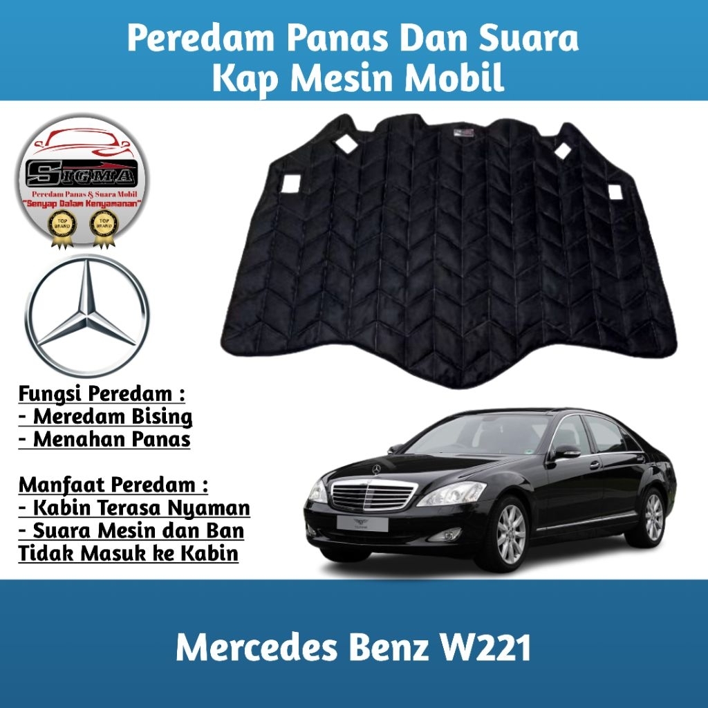 (Sigma) Peredam Kap Mesin Mobil Mercedes Benz W221