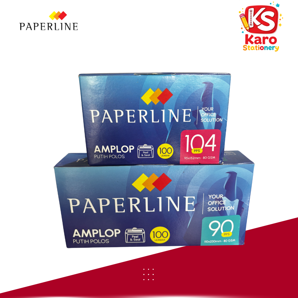 Amplop Putih Besar dan Kecil Polos 90 pps & 104 pps 1Pack (Isi 100 Lembar)