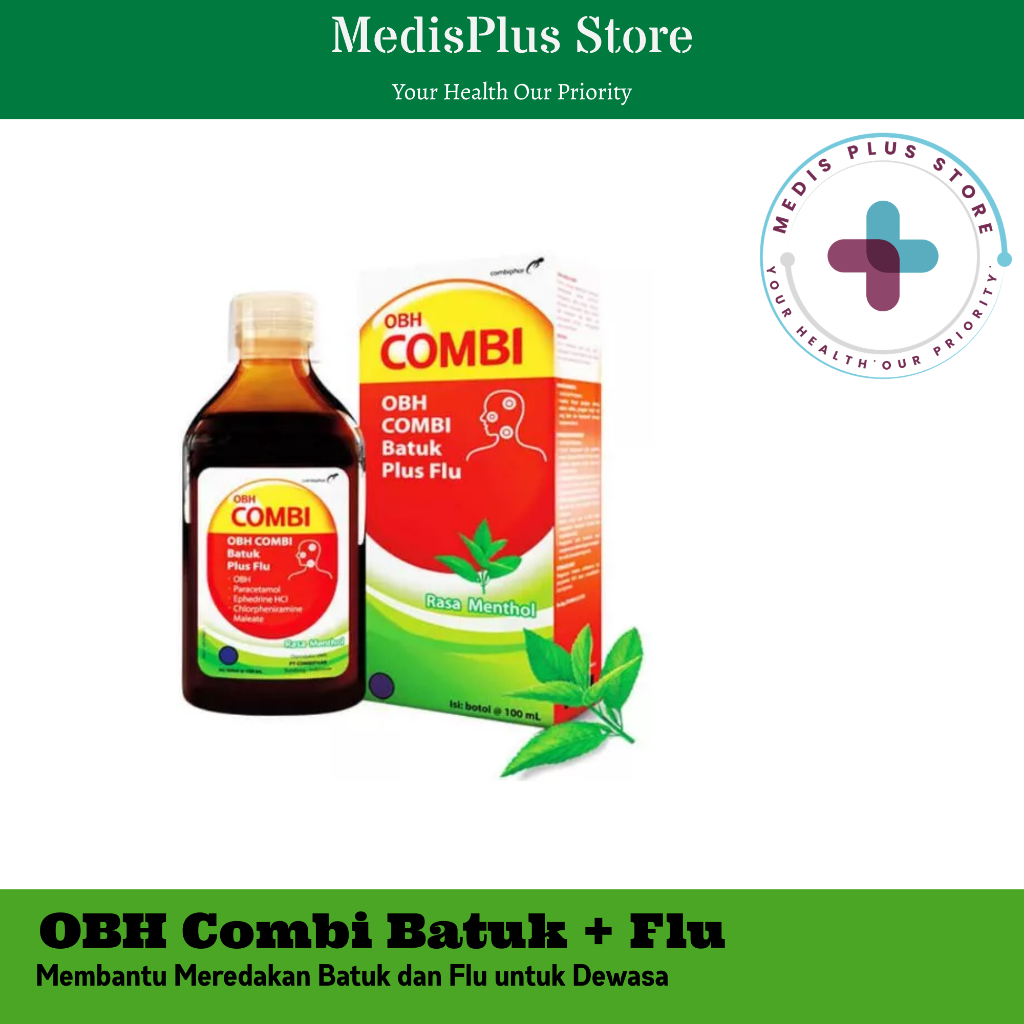 OBH Combi Batuk Plus Flu Dewasa Rasa Menthol