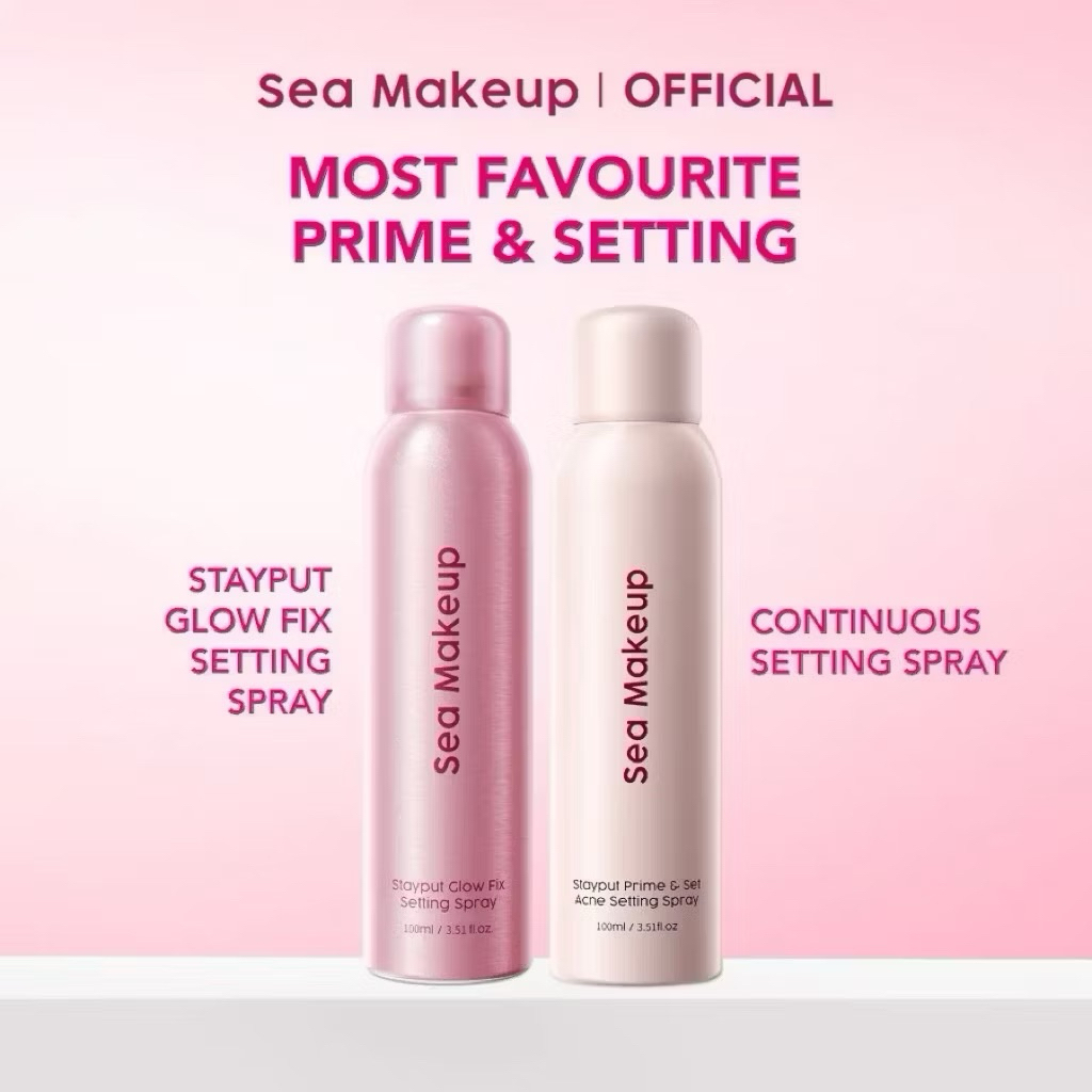 Sea Makeup Stayput Prime & Set Acne Setting Spray / Sea Makeup Setting Spray / Sea Make Up Setting S