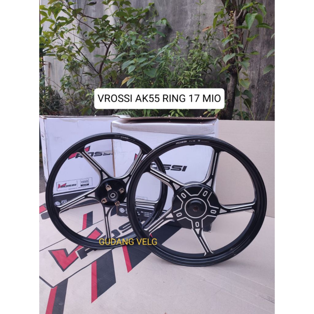 PELEK VELG RACING VROSSI PRIME X AK55 RING 17 MIO SPORTY MIO SMILE MIO SOUL MIO J ORIGINAL VROSSI AC
