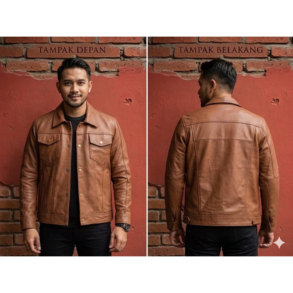 Jaket Kulit Trucker