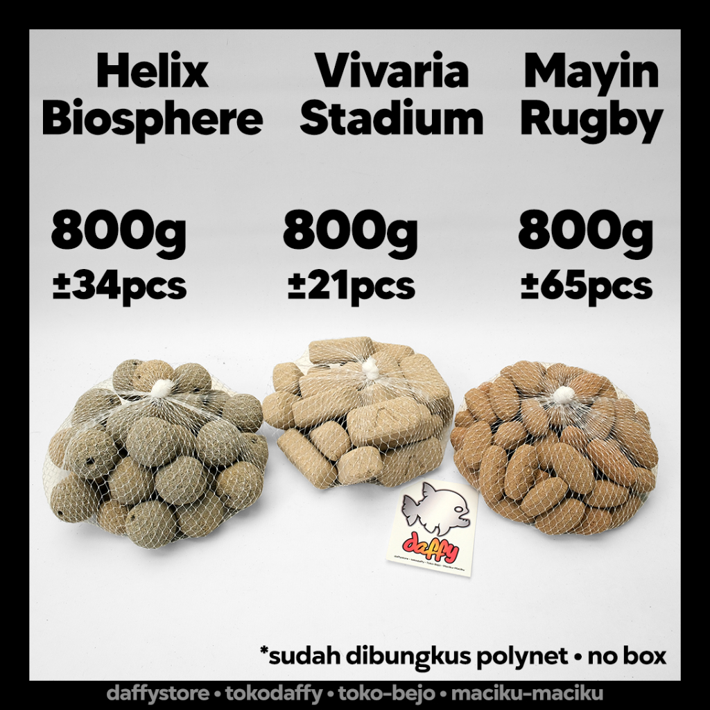 Mayin Rugby • Vivaria Stadium • Helix Biosphere 800gr media filter akuarium kolam terbaik