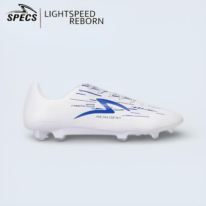 SPECS SEPATU SEPAK BOLA LIGHTSPEED REBORN FG WHITE DAZZLING BLUE