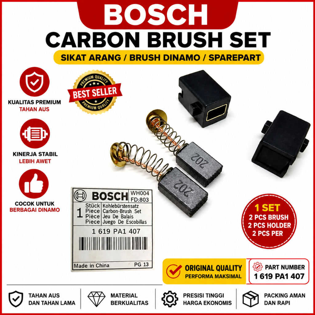 carbon brush gsb 550 Bosch original - arang gsb 550 Bosch - cb gsb 550 djm