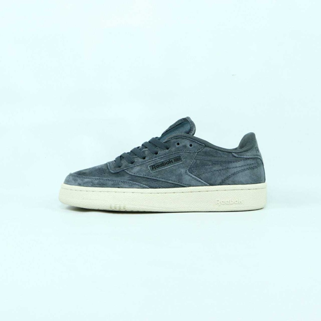 Sepatu REEBOK CLUB C85 DARK GREY WHITE 100%BNIB 39-44