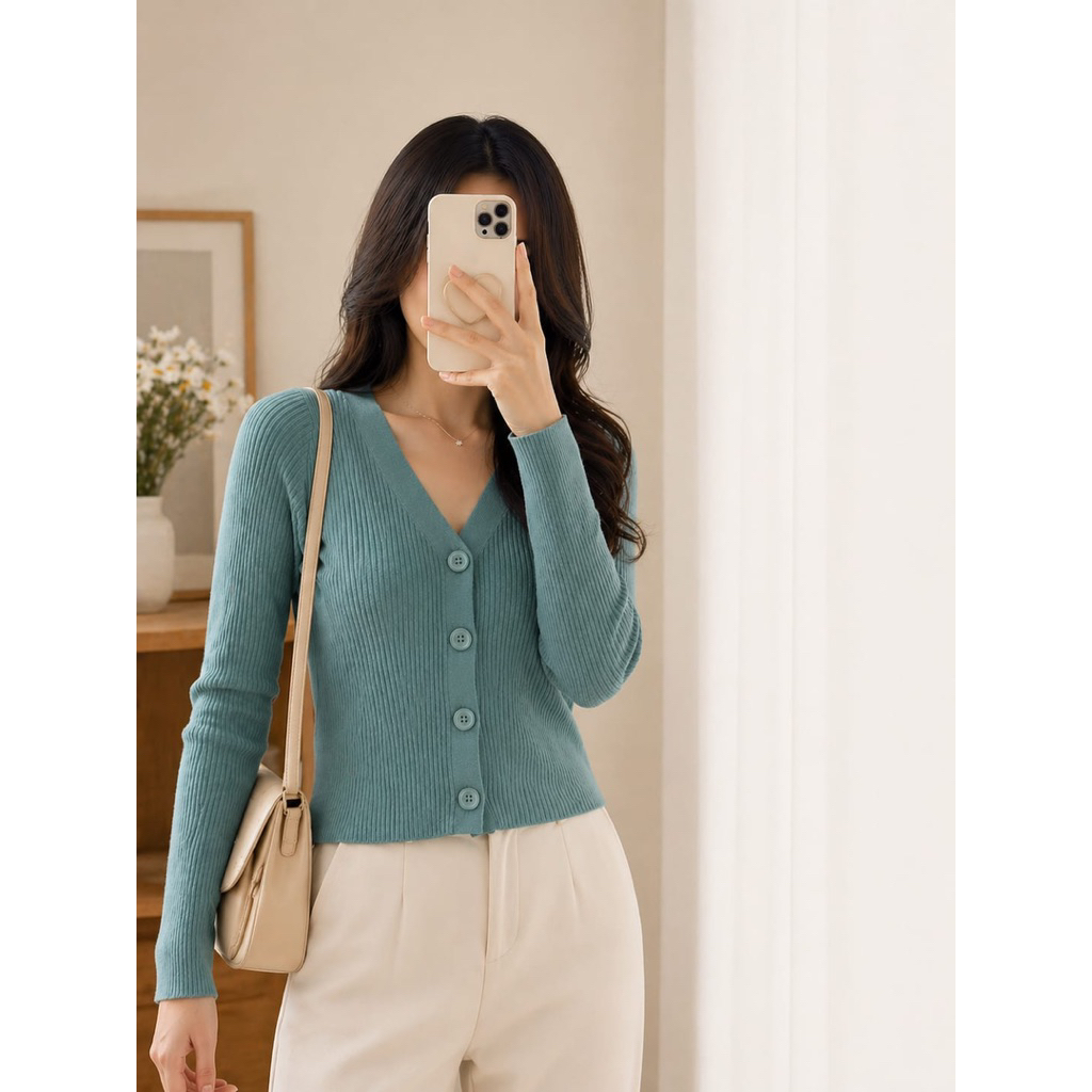 cardigan knit korean style