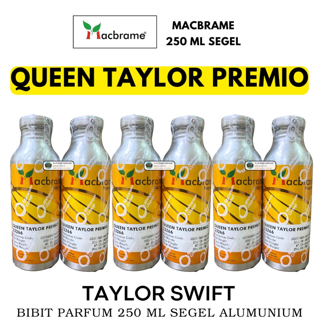 Bibit Parfum TAYLOR SWIFT ( 250 ML SEGEL Alumunium ) MACBRAME - BIang Parfum Wanita Murni - TELLER /