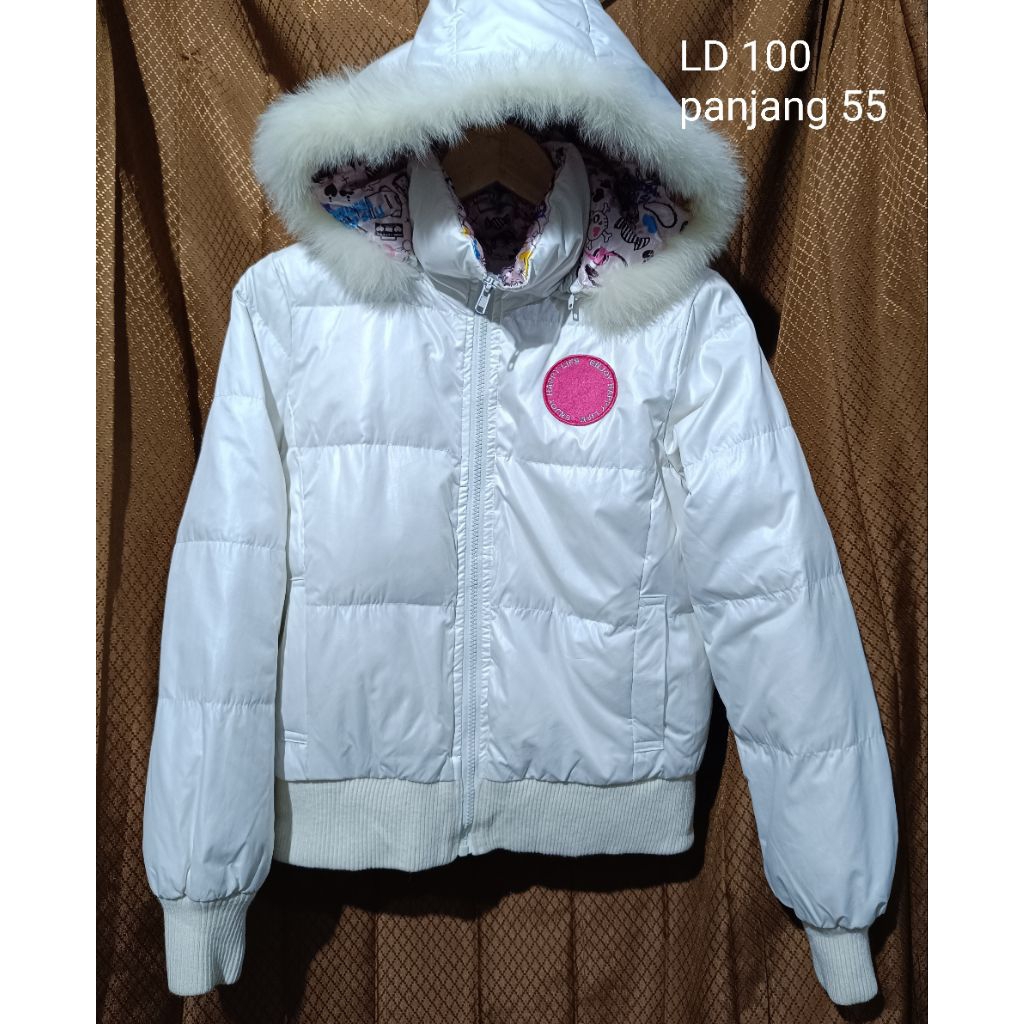 jaket bulu angsa bomber putih jaket bulu angsa bomber hoodie putih jaket bulu angsa putih jaket salj