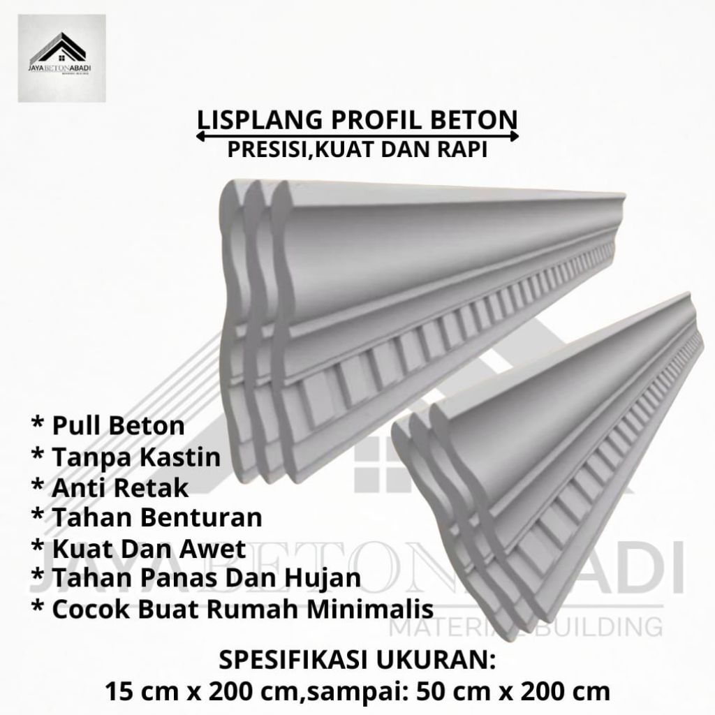 JAYA BETON ABADI,LIS PLANG PROFIL BETON,LIS BETON, LIS PROFIL, Profilan Pull  Beton