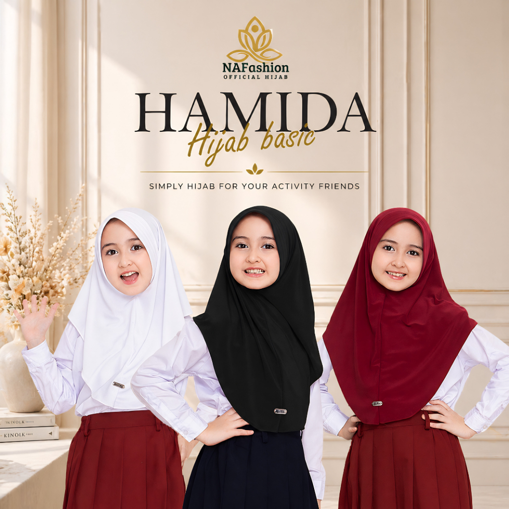 Jilbab Instan Anak Kerudung Sekolah SD SMP Jersey Premium