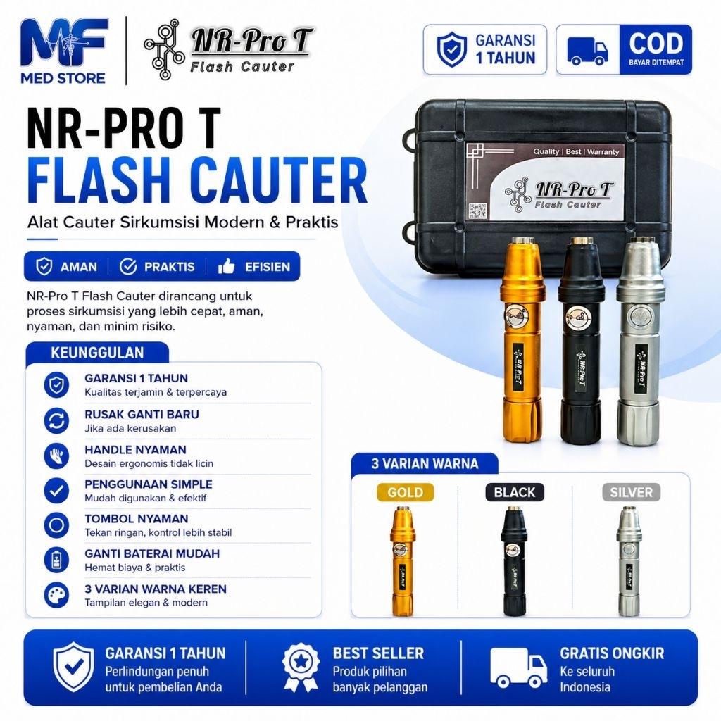 NR Pro T Flash Cauter Alat Sunat Laser Portable | Alat Khitan Thermocauter Rekomendasi | Cutter Suna