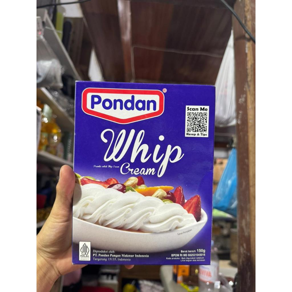 Whipping Cream Powder Pondan / Whipping Cream Bubuk Pondan - 150 Gram